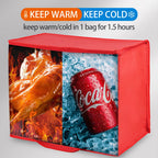 Bodaon 5-Pack Cooler Insulated Food Delivery Bag, X-Large Bags for Grocery/Catering/Shopping, Rideshare Delivery Bag, Thermal Hot Pizza, Large Cold and Frozen Accessories, XL Tote, Red