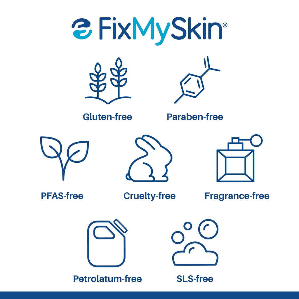 FixMySkin 1% Hydrocortisone Healing Lip Balm, Unflavored – Soothes Dry, Cracked & Irritated Lips, Relieves Chapped Lips, Cold Sores & Eczema, Dermatologist Developed, Travel-Friendly Tube, 0.15 oz
