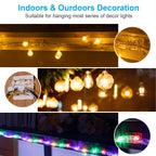50 PCS Christmas Light Clips, Heavy Duty Hooks for Outdoor String Lights
