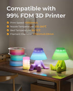 YOOPAI PETG Filament 1.75mm, High Clarity, Clean Surface, Consistent Printing, 1KG (2.2lbs) 3D Printer Filament, Transparent Blue-Purple Gradient