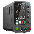 Jesverty DC Power Supply Variable, 0-120V 0-3A Switching Bench Power Supply with Intelligent Charging Mode, 20W USB & Type-C Quick-Charge, Encoder Knob, Output Switch, 4-Digit LED Display - SPS-12003C