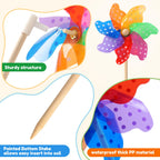 IilLittle 10 Pack Rainbow Pinwheel, Pinwheels for Kids