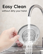 TRAPMATE 2 Pcs Kitchen Sink Drain Strainer, Stainless Steel Sink Strainer Basket with Easy Clean & Anti-Clog, Fits Garbage Disposal, Dishwasher Safe, Single & Double Bowl Sinks (Patented Product)