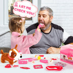 Kids Doctors Play Set Pretend Dress Up Costume for 2+ Year Olds Girls