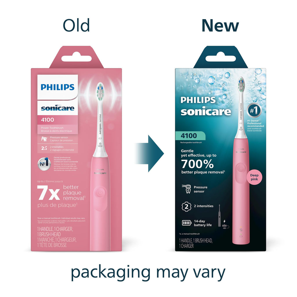 Philips Sonicare 4100 Rechargeable Electric Toothbrush, Deep Pink