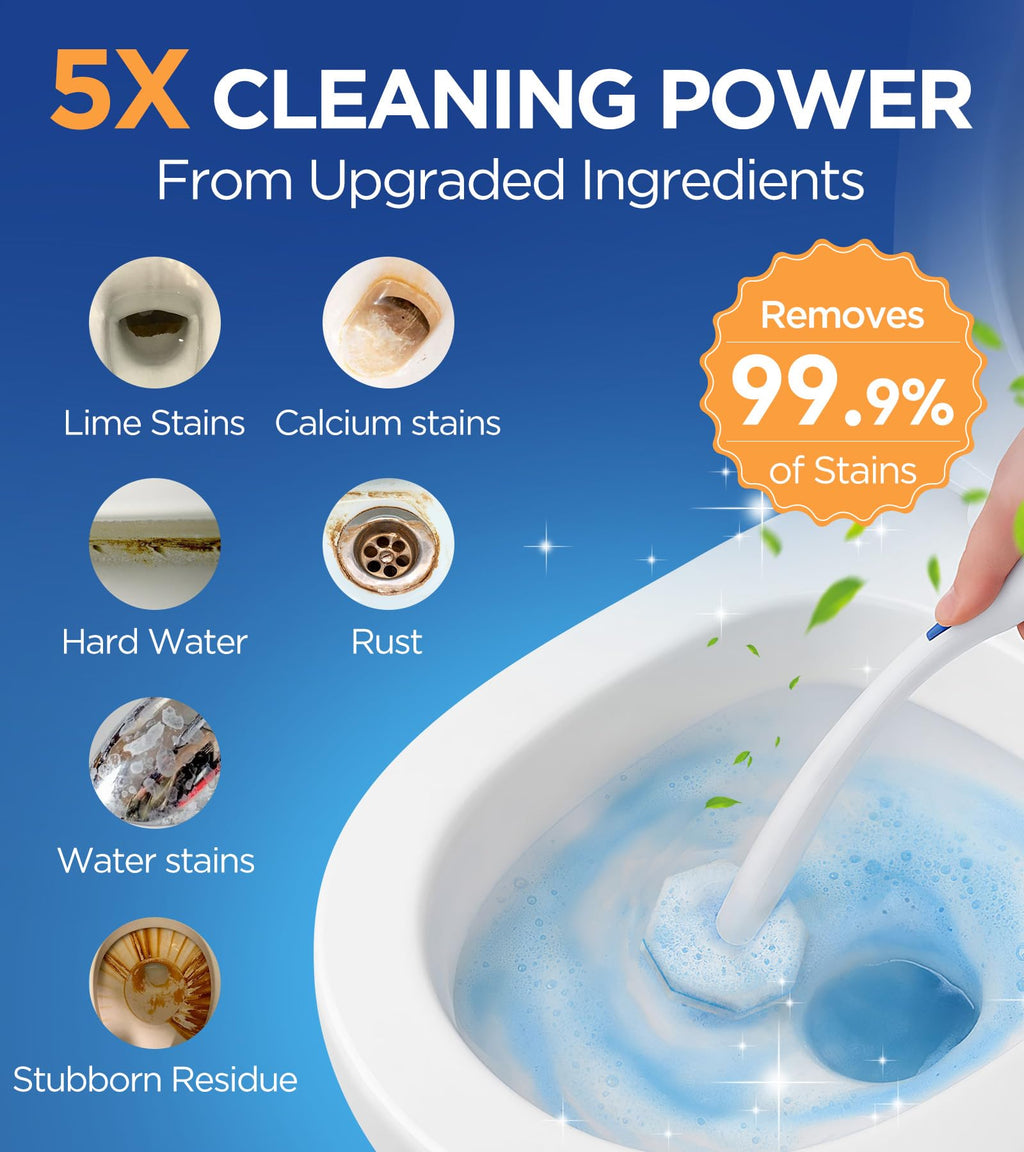36 Count Toilet Wand Refills For Clorox Toilet Wand, 5X Cleaning Power Toilets Bowl Cleaners With Exclusive Formula, High-Density Disposable Toilets Brush Scrubber - No Falling Apart, Fresh Fragrance