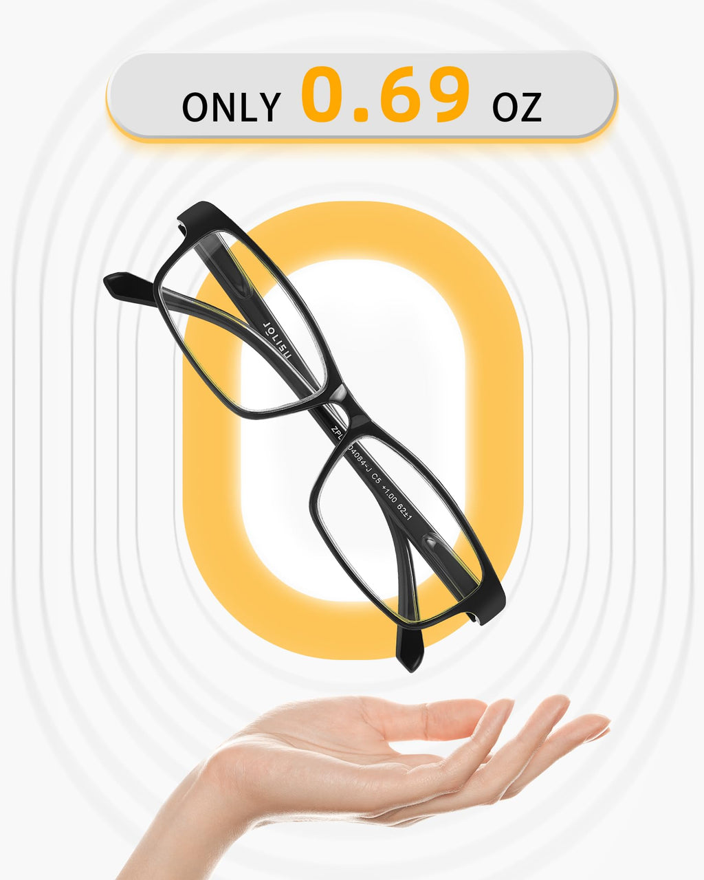 JOLISU 5 Pack Reading Glasses for Women and Men, Lightweight Eyeglasses with Spring Hinge, Blue Light Blocking Readers-1.75