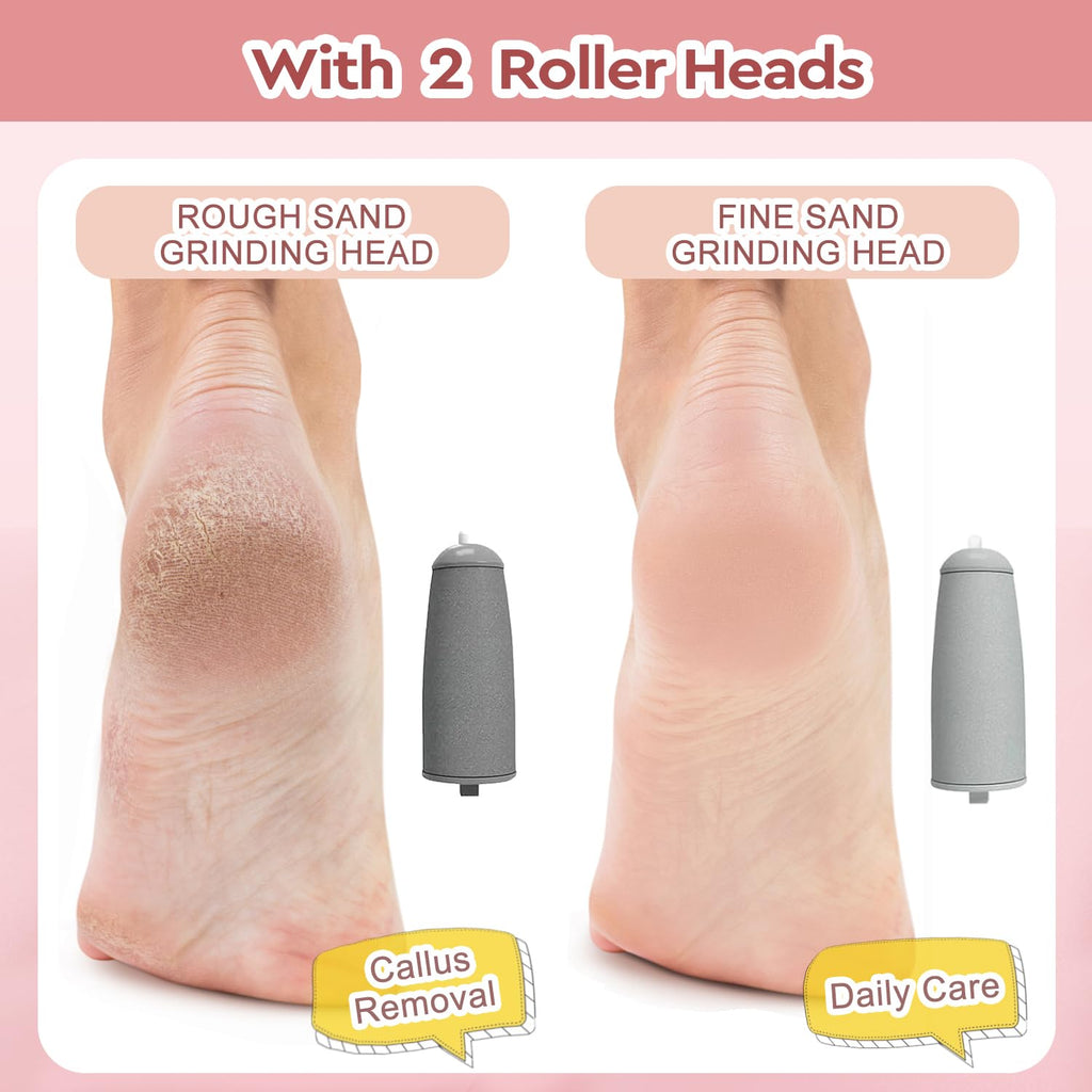 Nuve Smooth Pedicure Wand, Electric Callus Remover for Feet, Portable Smooth Pedicure Stick, Callus Removal Tool, Waterproof, for Treating Dry Cracked Heels, Calluses and Dead Skin.