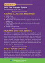 US+ 100% Pure Vegetable Glycerin - Pharmaceutical & Food Grade (USP) - Premium Quality All-Natural Moisturizer & Cleanser - For skin, hair, soaps & more (1 Gallon)