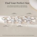 EAMTI 925 Sterling Silver Engagement Rings for Women Oval Cut Size 7