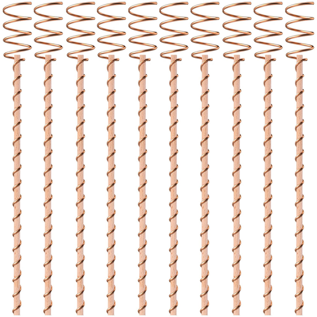 18Pack Electroculture Plant Stakes, 12" Electroculture Copper Gardening Antenna, Copper Coil Plant Stakes for Garden,Garden Stakes for Plants Fruits Vegetables Growth,Eco-Friendly,High-Yield