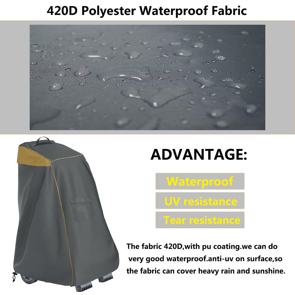 Aacabo Caddy Cover,Robotic Pool Cleaner Cover, Outdoor Waterproof Caddy Cover,Fits Most Brands Robotic Pool Cleaner
