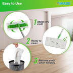 UNIMADE Dry Sweeping Cloths, 180 Count Mop Refill Compatible with Swiffer Sweeper - Disposable Duster Refills Mops for Cleaning Hardwood Floor Dust