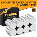 TRYMAG Small Magnets 120Pcs, 10x2mm Mini Neodymium Magnet