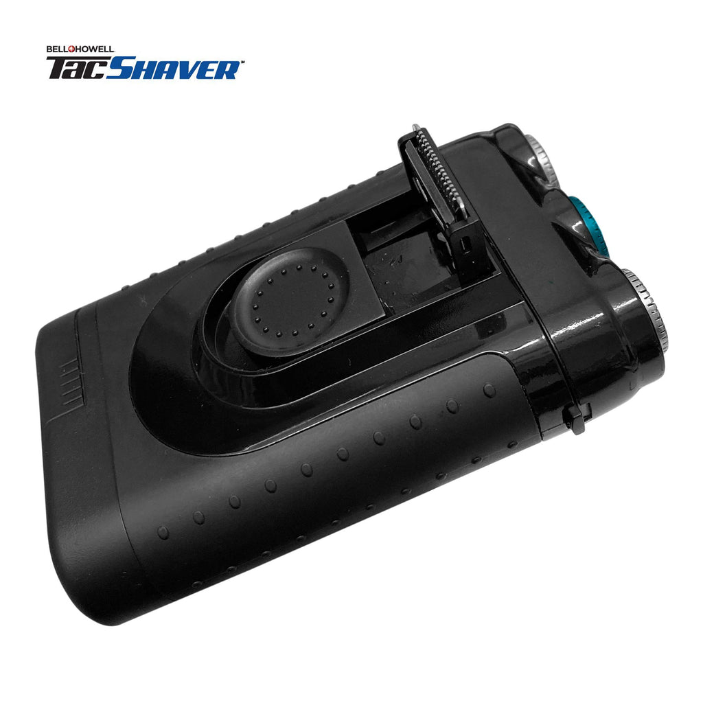 Bell+Howell Tacshaver 3D Rechargeable Rotary Shaver for Men with Pop-up Trimmer for Sideburns, Moustache and Beard, Waterproof, Portable, and Cordless Electric Razor As Seen On TV (Deluxe)