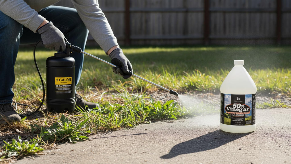 Belle Chemical 50% Pure Concentrated Vinegar - 125x Stronger - Indoor and Outdoor Cleaner (256 Fl Oz)