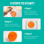 HELIME Scrub Sponges Dish Scrubber, Non-Scratch Multi-Functional Color Sponge, Temperature Controlled Cleaning Pads, Dishwasher Safe for Kitchen, Bathroom, Stain Odor Resistant BPA Free Polymer Foam