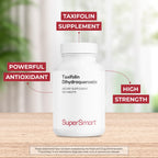Supersmart - Taxifolin Dihydroquercetin 60mg per Day (90% DHQ Supplement) - Russian Siberian Dahurian Larch Tree Extract - Antioxidant Bioflavonoid | Non-GMO & Gluten Free - 100 Tablets
