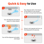 Bastion Garbage Disposal Cleaner and Deodorizer Drops- [[50-Count]] Orange Zest Scented Kitchen Sink Freshener Pods & Drain Odor Eliminator Disposer Care Balls
