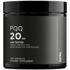 Toniiq 99%+ 20mg Supplement - Ultra High Purity PQQ 20mg Concentrated Formula - PQQ 20 mg 120 Capsules - Pyrroloquinoline Quinone Supplement - 1 Capsule Serving - Vegetarian Capsules