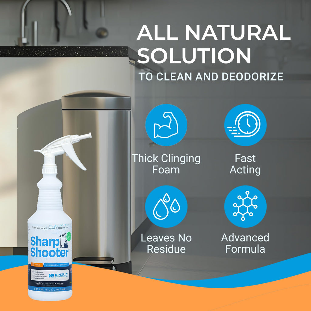 Sharpshooter Trash Can Cleaner, Odor Eliminator, Citrus, 32 oz, 2-Pack