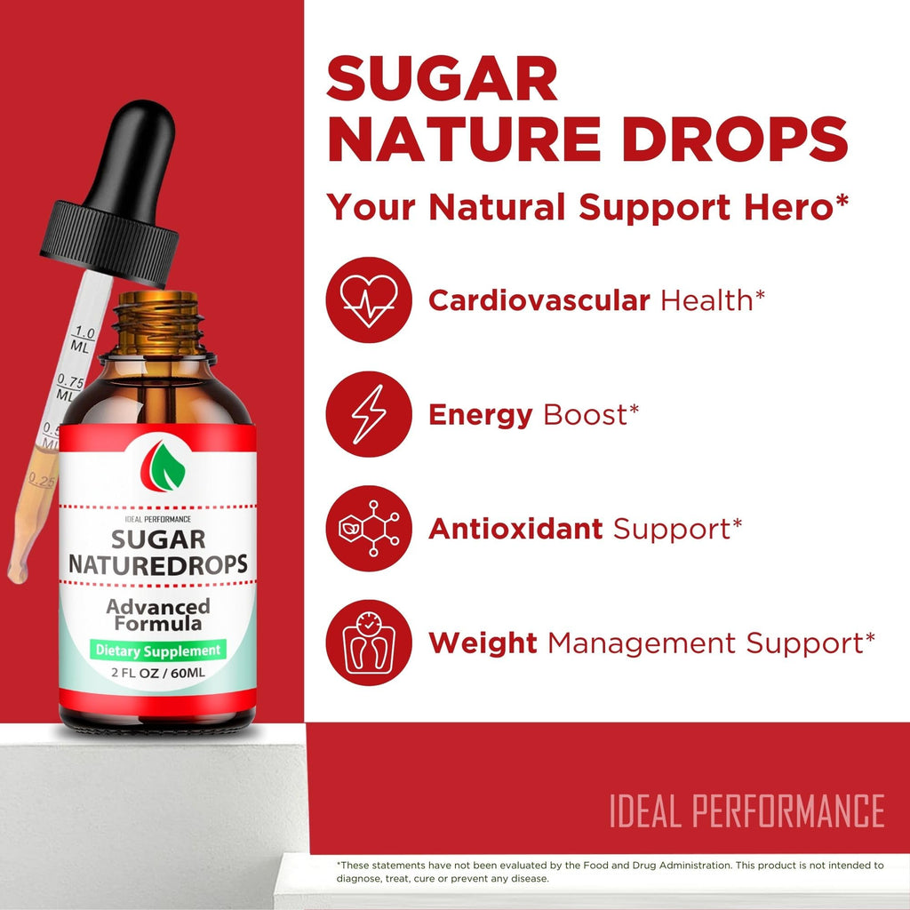 Sugar Nature Drops, Official SugarNature Blood Health Support Drops - Maximum Strength, All Natural Sugar Nature Liquid Supplement for Optimal Health & Wellness with Premium Vitamins Reviews (5 Pack)