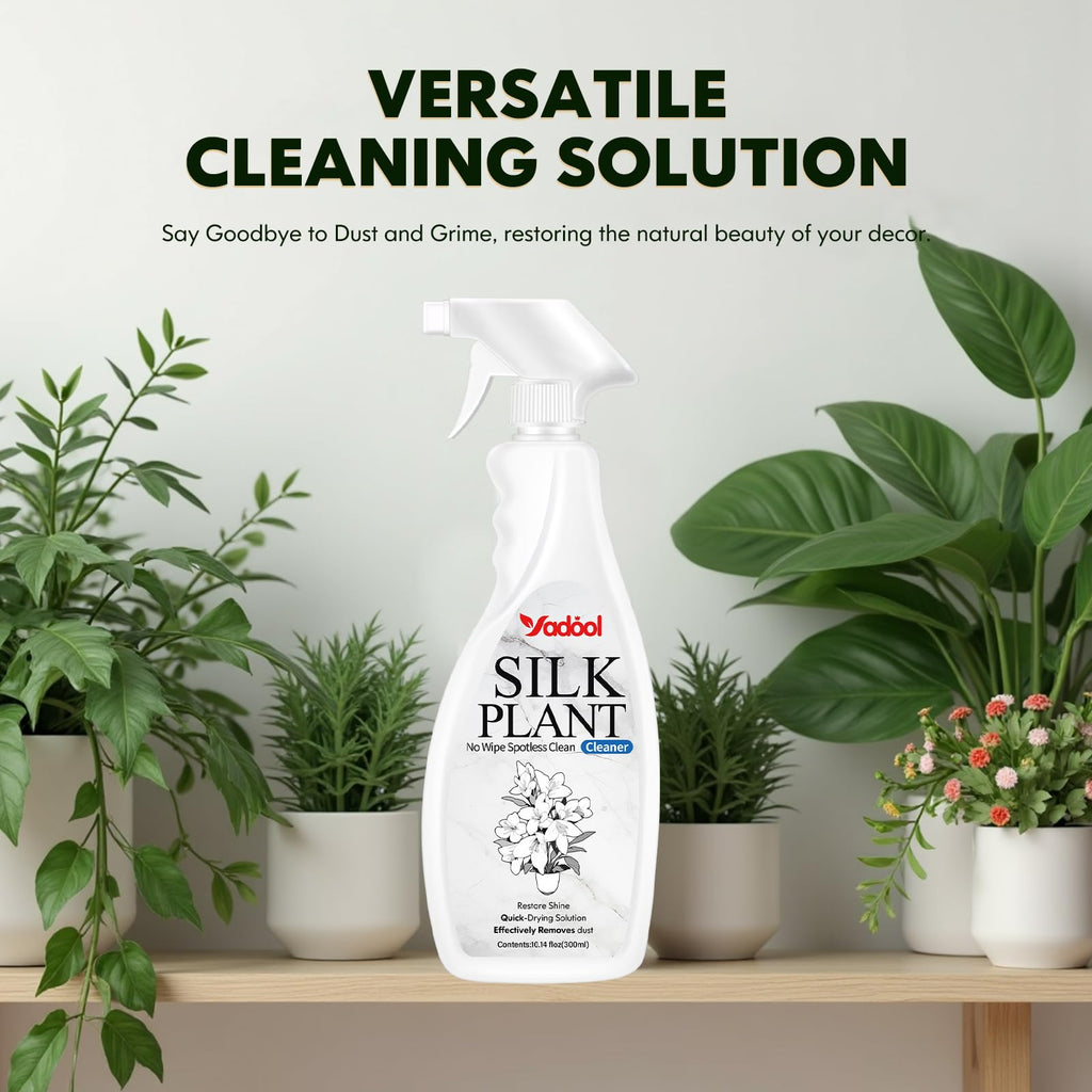 Yadool Silk Plant Cleaner Spray No Wipe - Artificial Plant & Silk Flower Cleaner Spray, Dust Remover for Fake Plants, No Wipe, Quick Drying - 16.91oz