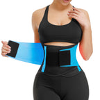 VENUZOR Waist Trainer Belt for Women - Waist Cincher Trimmer - Slimming Body Shaper Belt - Sport Girdle Belt (UP Graded)(Blue,L)