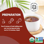 FGO Organic English Breakfast Black Tea, 100 Count, Eco-Conscious Tea Bags, Resealable Bag, Packaging May Vary (Pack of 1)