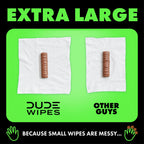DUDE Wipes Herbal Relief Flushable Wipes - Extra-Large Adult Wet Wipes - 12 Pack (144 Count) - Infused with Soothing Witch Hazel, Geranium Essential Oils, Vitamin E, and Aloe - Septic and Sewer Safe