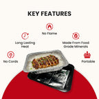 Lava Gel Flame-Free Catering Heat Pads & Buffet Kits – Sustainable Natural Mineral Food Warming Solution for Full & Half Pans (Party Kit/Pack of 8)