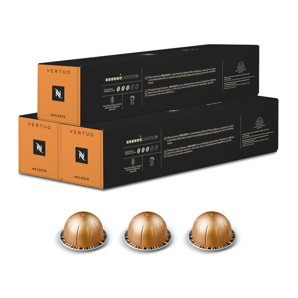 Nespresso Vertuo, Melozio, Medium Roast, 30-Count Coffee Pods