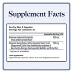 Utzy Naturals Berbercol | 500mg Citrus Bergamot (as Bergamonte) & Berberine | Naturally Supports Heart Health and More | 60 Capsules
