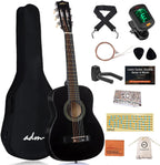 ADM Beginner Acoustic Classical Guitar Nylon Strings Wooden Guitar Bundle Kit for Kid Boy Girl Student Youth Guitarra Online Lessons with Starter Accessories (30 Inch, Geen)