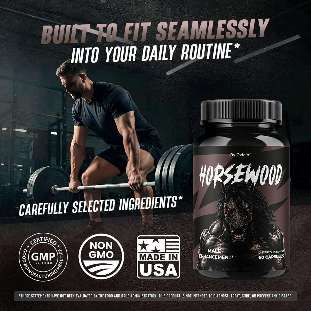 (2 Pack) Horsewood - Official Horsewood Capsules Advanced Formula with All Natural Ingredients, Premium Pills Maximum Strength for Wellness & Overall Health Support, 120 Capsules for 2 Months