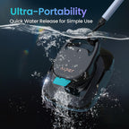 AIPER Scuba 2025 Cordless Pool Cleaner, Upgrade 95-Min Runtime, 1450GPH Strong Suction, Pool Vacuum for Above-Ground Pools up to 860 Sq.ft, Black
