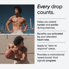 Sports Research Sweet Sweat Workout Enhancer Roll-On Gel Stick - Sweat Harder and Faster, Helps Promote Water Weight Loss, Use with Sweet Sweat Waist Trimmer