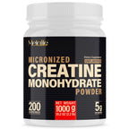 METALIFE 100% Pure Creatine Monohydrate Powder 200 Servings, Micronized Powder, Muscle Growth, Unflavored, Ideal for Athletes & Fitness Enthusiasts, Third Party lab Tested, Vegan, 1000 g