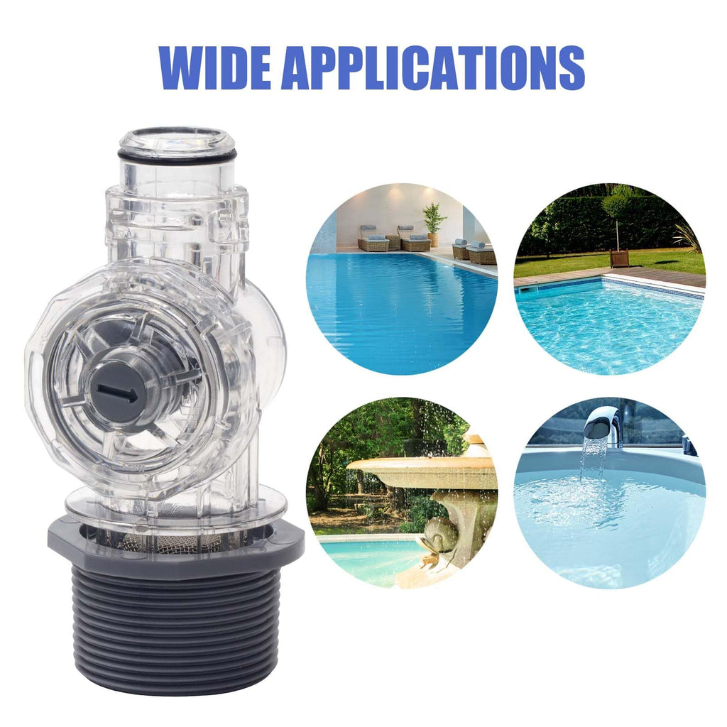 FBULWSEC 360251 Pool Sweep Wall Connector Pool Wall Connector Kit Compatible for Pentair Racer Cleaner Wall Connector with Four Sealing Rings