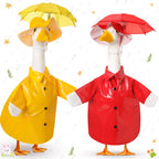 Yeyeplum 2 Set Summer Porch Goose Outfit,Red Yellow,23 Inches,Classic