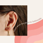 Nova Gold Filled Ear Cuff | Adjustable Ear Cuff | Non Pierced | 10mm | Handmade | 14K Gold | Cartilage Piercing | Smooth Design