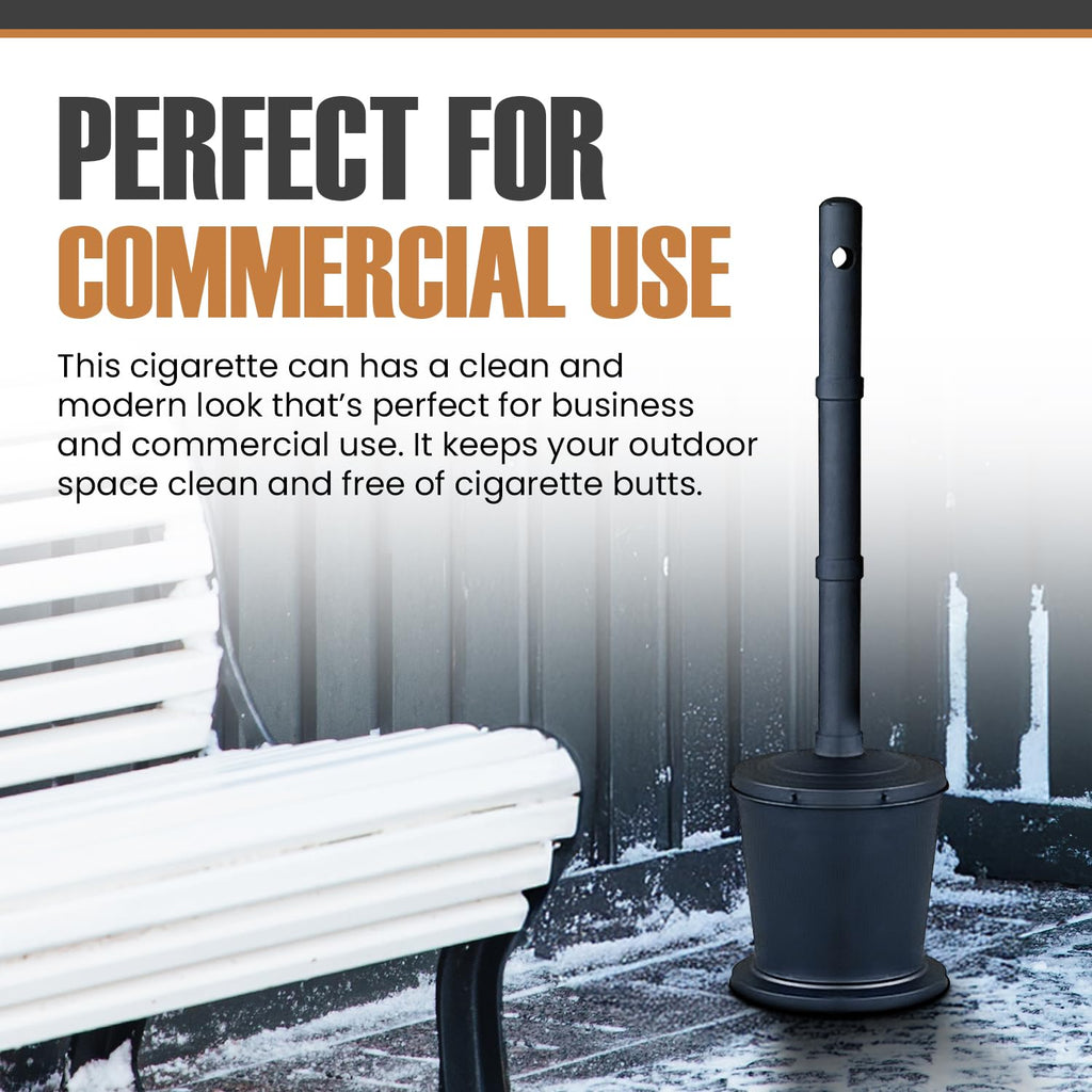 Carvers Olde Iron Galvanized Steel Outdoor Cigarette Butt Disposal | 36"