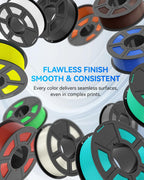 JAYO PLA+ Filament 1.75mm,3D Printer Filament PLA Plus Dimensional Accuracy +/- 0.02 mm, 1.1 Kg Per Spool, Black Pack of 4