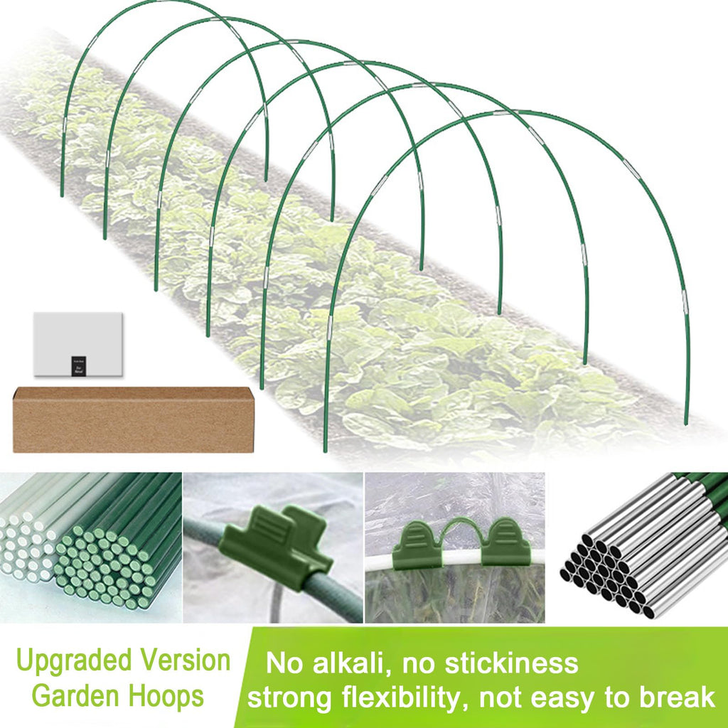 Garden Hoops for Raised Beds - Rust-Free Fiberglass Garden Hoops Support