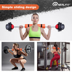NEALFIT Barbell Pad Squat Pad for Squats���Squat Bar Pad���Great for Weightlifting,Lunges and Hip Thrusts���Foam Sponge Pad���Fit Standard and Olympic Bars Perfectly (Orange)