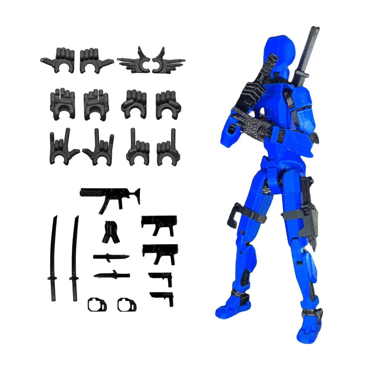 Robo13 Nemoro Pre-Assembly 3D Printed 5.54'' Stick Tian 13 Action Figure ...