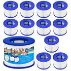SXEIAV Hot Tub Replacement Threaded Filter Cartridges,Screw-in Hot Tub spa Filters for All Relxtime, Aleko, Wejoy,Aquaspa Hot Tubs & Other Spas(12 Pack)