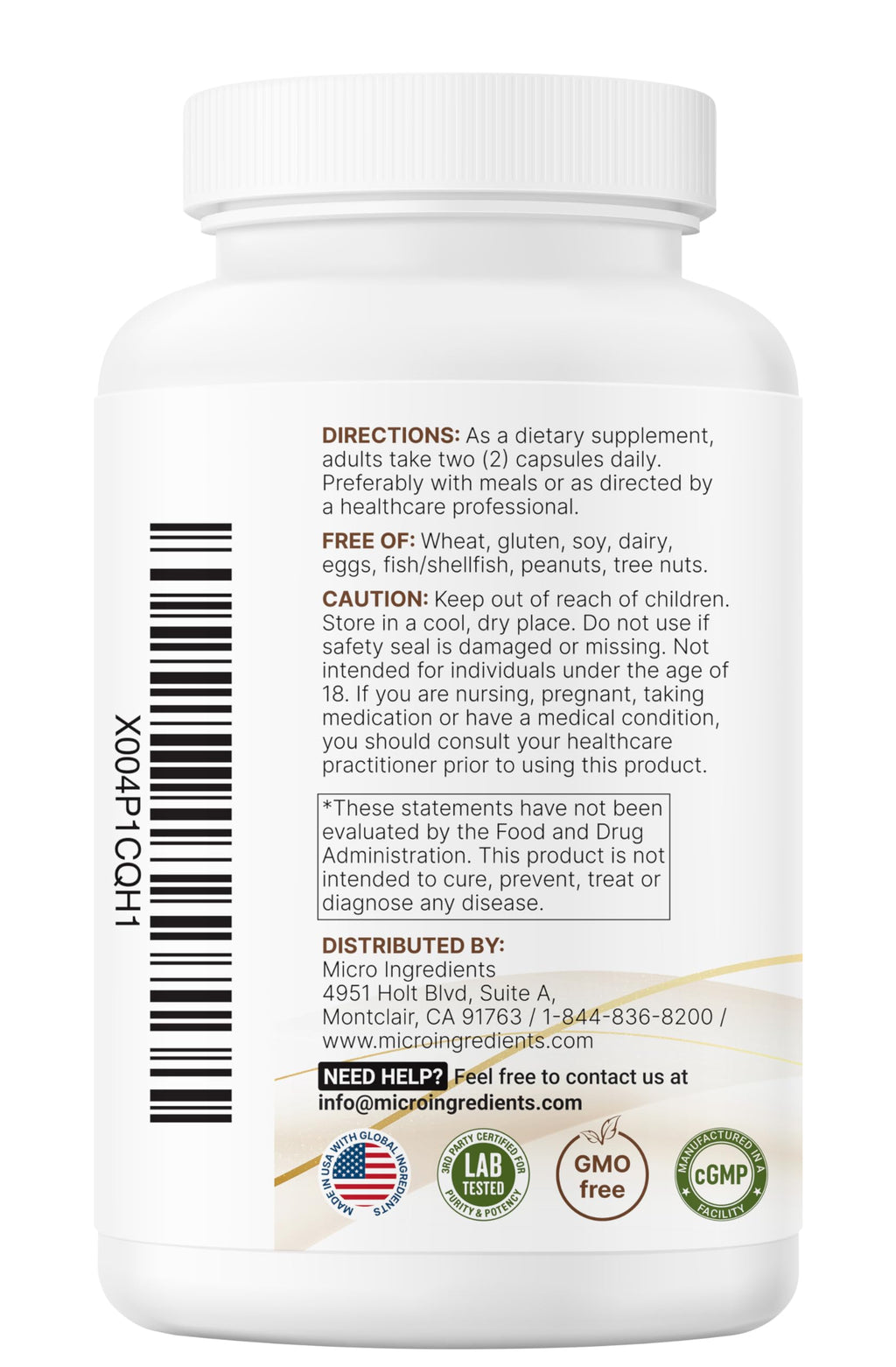 Micro Ingredients Hair Growth Vitamins for Women & Men, 120 Capsules | 14-in-1 Formula with Biotin, Collagen, Keratin, Saw Palmetto & More | Thicker, Fuller, Nourishes Thinning & Loss Hair Support