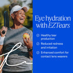EyePromise EZ Tears Eye Vitamin - 60 Softgels, 30-Day Supply - Eye Supplement with Omega 3s, Primrose Oil & Turmeric Root Extract - Targets Eye Irritation, Dryness, Itchiness & Redness