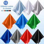 Frienda 100 Pieces Microfiber Cleaning Cloths 7 x 6 Inch Screen Microfiber Optical Cleaning Cloths for Smart Phones Laptops Tablets Lens TV Camera Lens Eyeglasses Glass